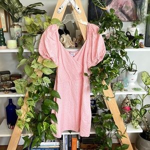 & Other Stories Size 10 Pink Mini Dress